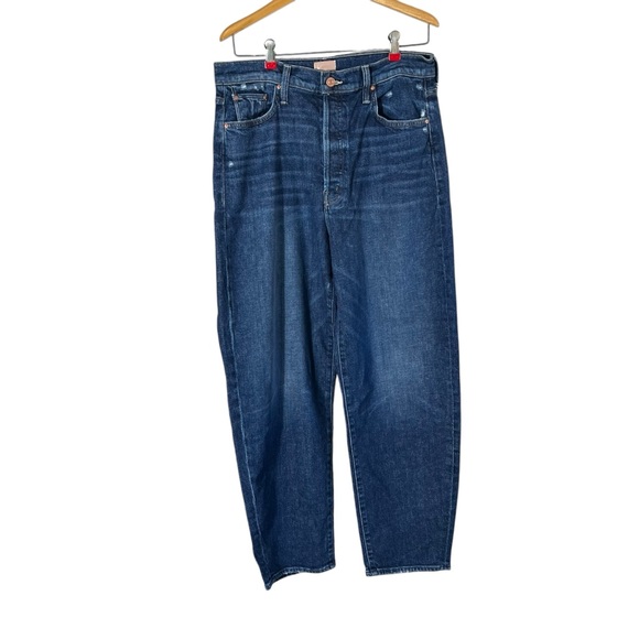 MOTHER The Curbside Flood Wide Straight Leg Jean In Yee Haw - Picture 3 of 16